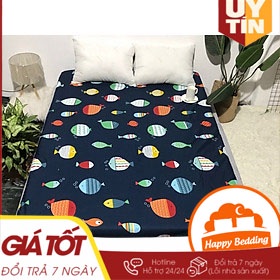 Ga Chống Thấm Cotton Hàn Quốc Cao Cấp Nhiều Họa Tiết cho Bé - Thoáng mát, Không Sột Soạt Happy Bedding.