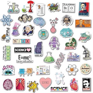 Set 50 miếng dán sticker The scientist