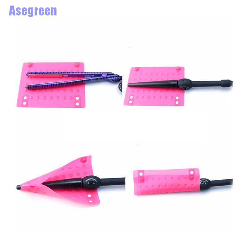 (Hàng Mới Về) Tấm Silicone Chịu Nhiệt Dùng Để Uốn Tóc Thẳng / Xoăn