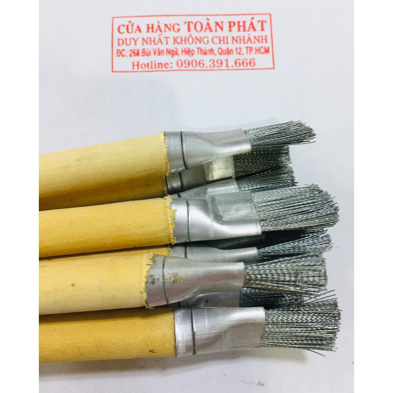 Cọ sắt bút mini- chổi cọ bút sắt