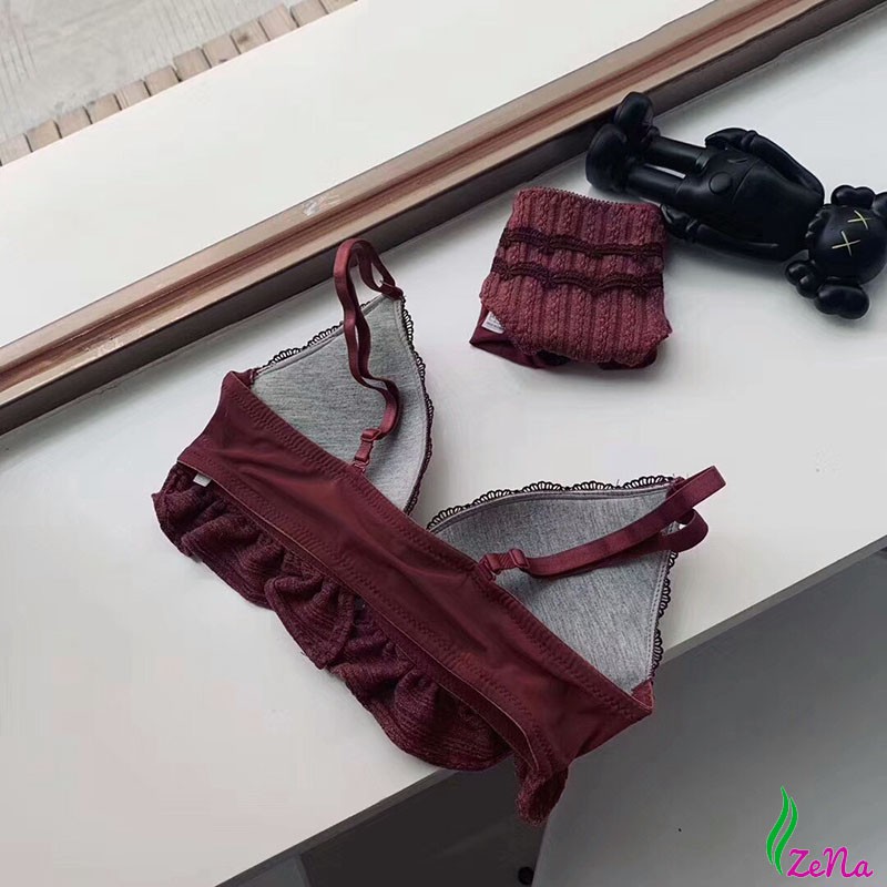 Bộ Đồ Lót Thổ Cẩm Cài Trước Siêu Đẹp Mẫu Mới ZE057 | BigBuy360 - bigbuy360.vn