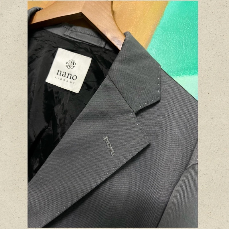 Áo blazer 2hand màu xám tối