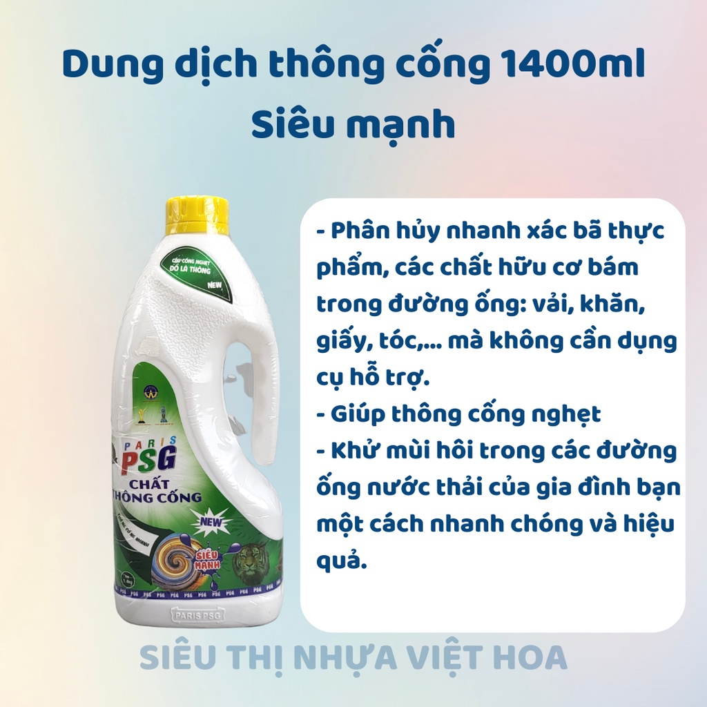 Thông cầu thông cống thái siêu mạnh PSG, dung dịch và bột
