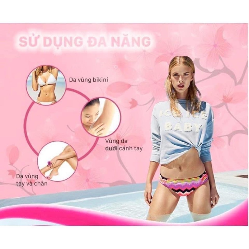 Lẻ 1 Cây Dao Cạo Venus Sensitive 3 Đầu Lưỡi Dành Cho Nhạy Cảm