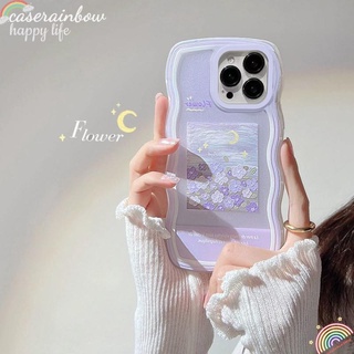 Ốp Điện Thoại Hình Hoa Tím Cho IPhone 7Plus 8Plus XR 11 12 13 14 Pro MAX 6 6s 7 8 Plus 14 Plus X XS MAX SE 2020