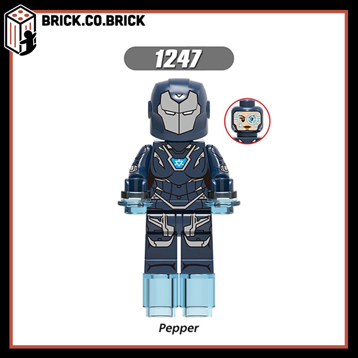 Đồ chơi Lắp ráp Minifigures và Lego Super Heroes Avengers 4 End Game Black Widow Hawkeye Pepper Captain Marvel X0256