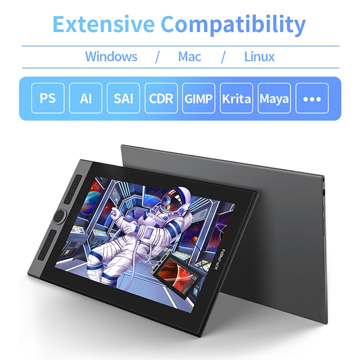 BẢNG VẼ MÀN HÌNH XP-PEN ARTIST PRO 16 CHIP X3 2 DIAL CẢM ỨNG NGHIÊNG 99% ADOBERGB - HÀNG CHÍNH HÃNG