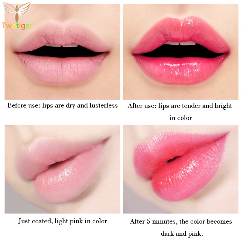 [t] Aloe Vera Color Changing Lipstick Moisturizing Nature Lip Balm Long Lasting Nourish Lips Care Makeup