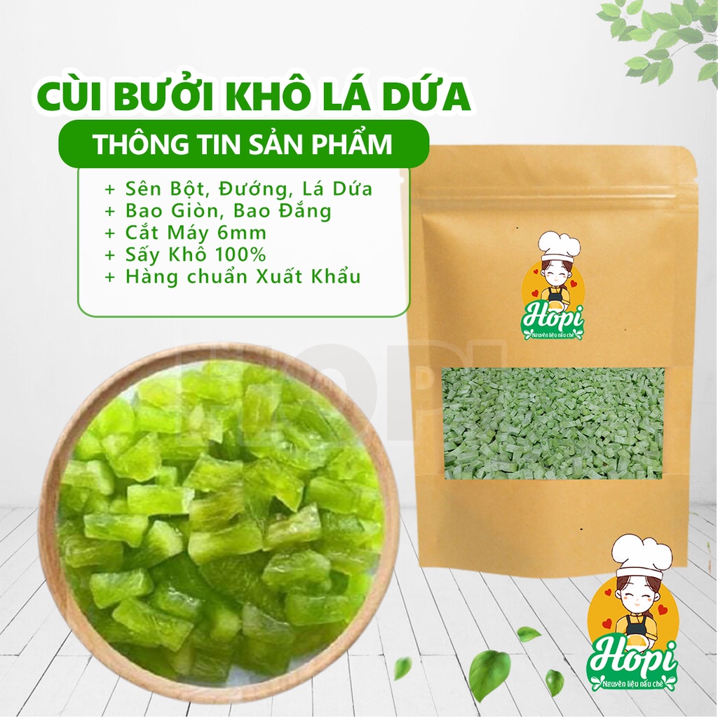 Cùi Bưởi Nấu Chè HAFARM, Cùi Bưởi Sên Lá Dứa, Thốt Nốt Đã Tẩm Bột Và Đường HAC20