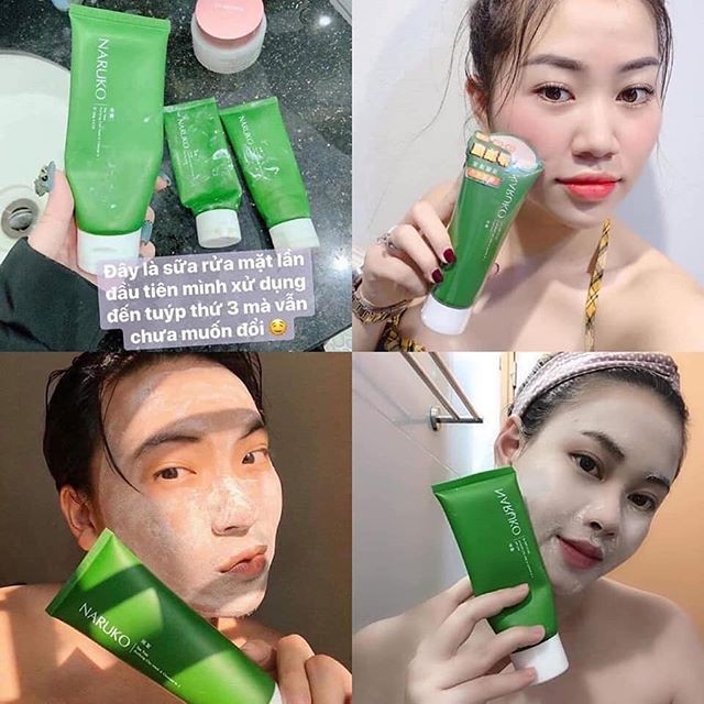 (BẢN ĐÀI) Sữa Rửa Mặt Đất Sét Tràm Trà #Naruko Tea Tree Purifying Clay Mask and Cleanser in 1 (120g)