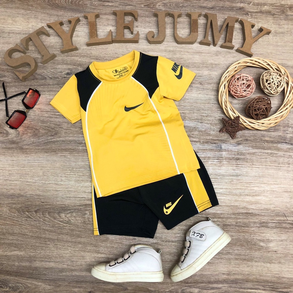 SIZE 11-XXL (37-75KG) ĐỒ BỘ BÉ TRAI THUN LẠNH NGẮN TAY IN LOGO DẤU MÓC