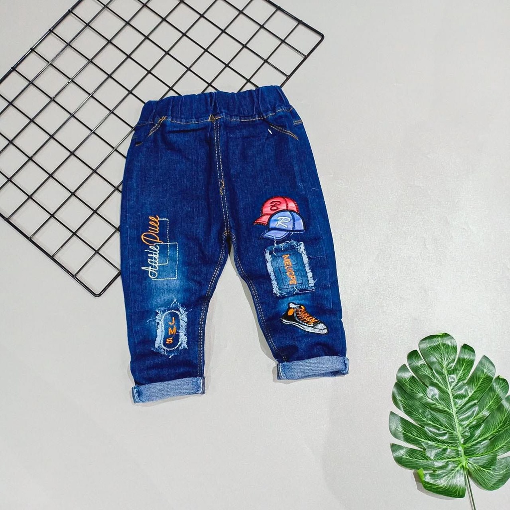 Khăn choàng JEANS cho bé trai từ 1-3 tuổi