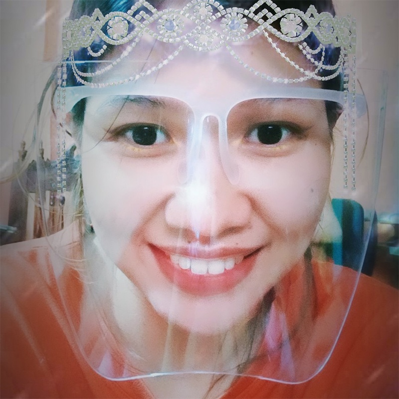 Kính che mặt phòng dịch full face, mặt nạ phòng chống Covid-19 Face Shield, kính chắn giọt bắn,kính trong suốt chống yasuo | BigBuy360 - bigbuy360.vn