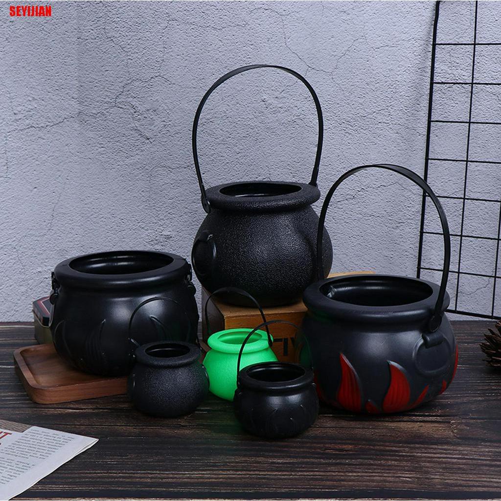 Bình đựng kẹo có tay cầm phong cách halloween độc đáo
