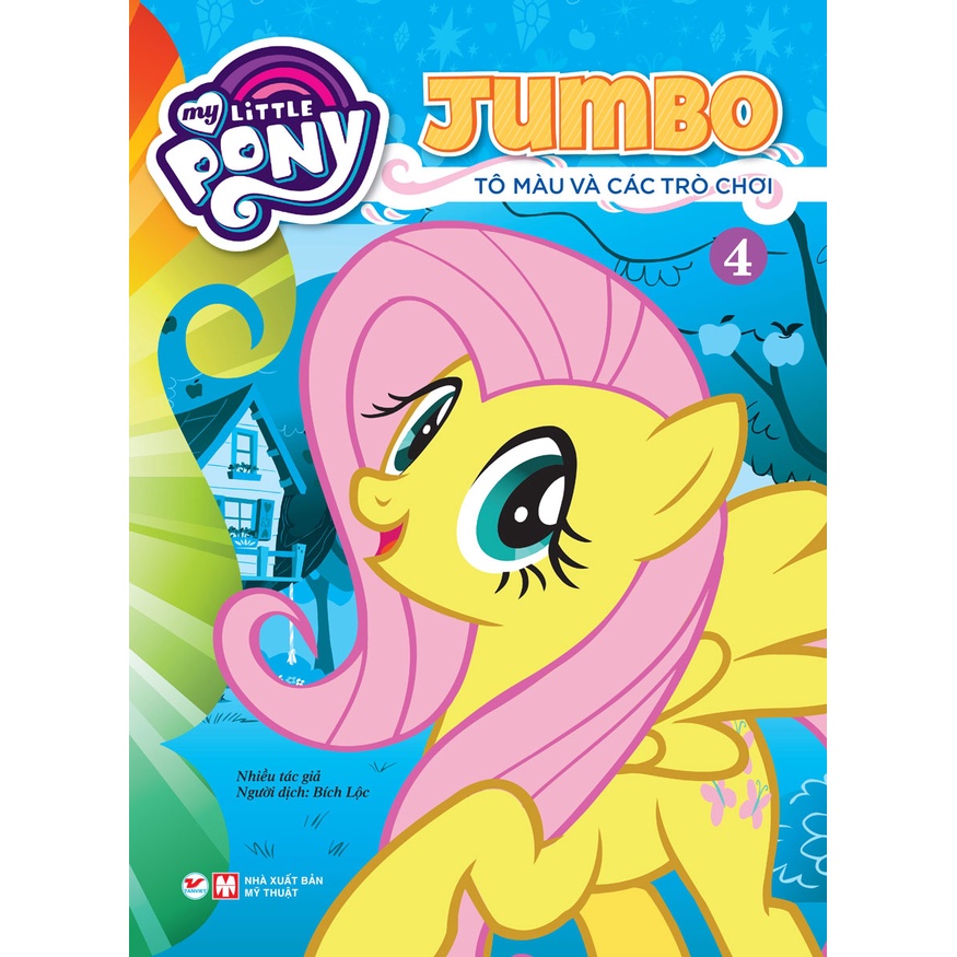 Sách - Combo My Little Pony - Jumbo Tô Màu Và Các Trò Chơi - Có Đề Can Dán (Bộ 8 Cuốn)