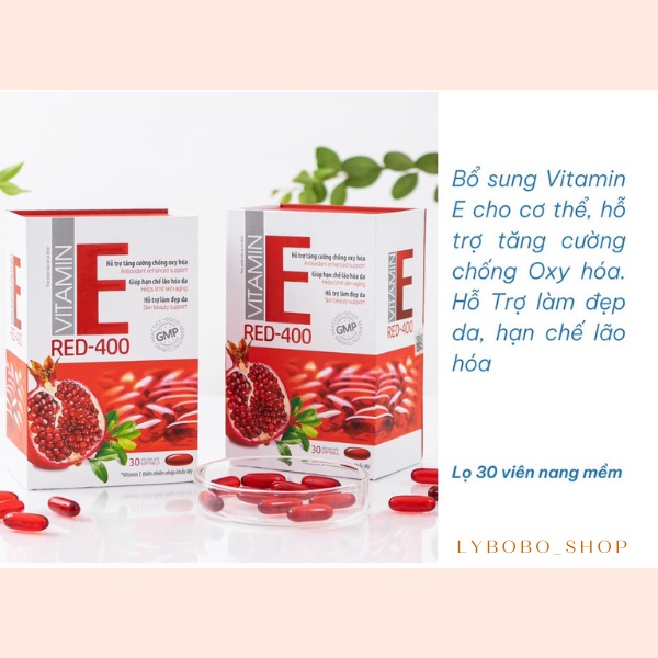Vitamin E đỏ đẹp da chống lão hoá giảm sạm nám giảm nếp nhăn