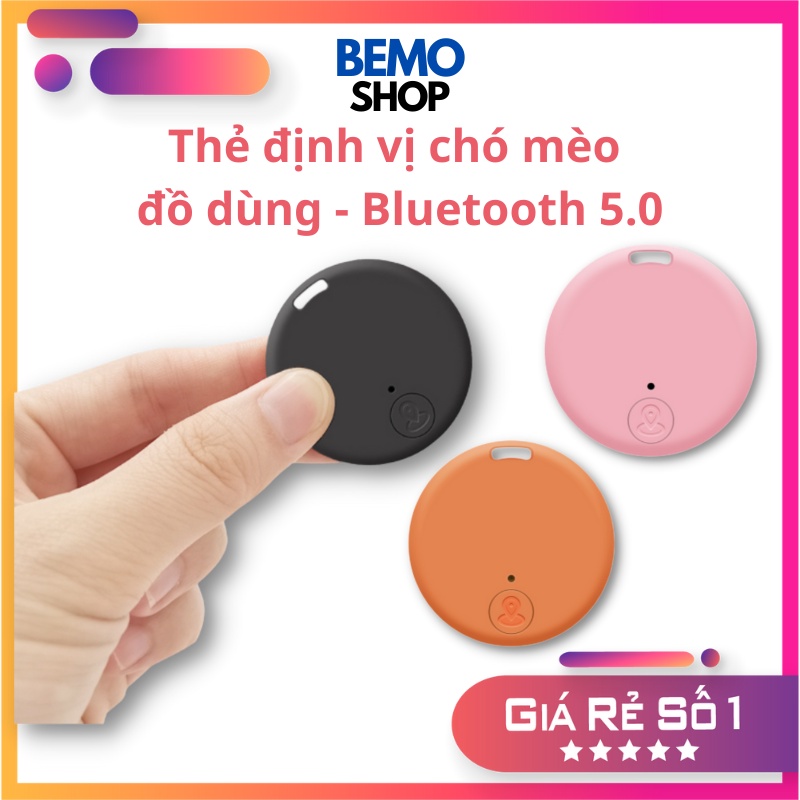 Thẻ tag chống quên đồ dùng Bluetooth 5.0 báo động 2 chiều có app kết nối Thẻ Định Vị Bluetooth Tìm Đồ Cá Nhân