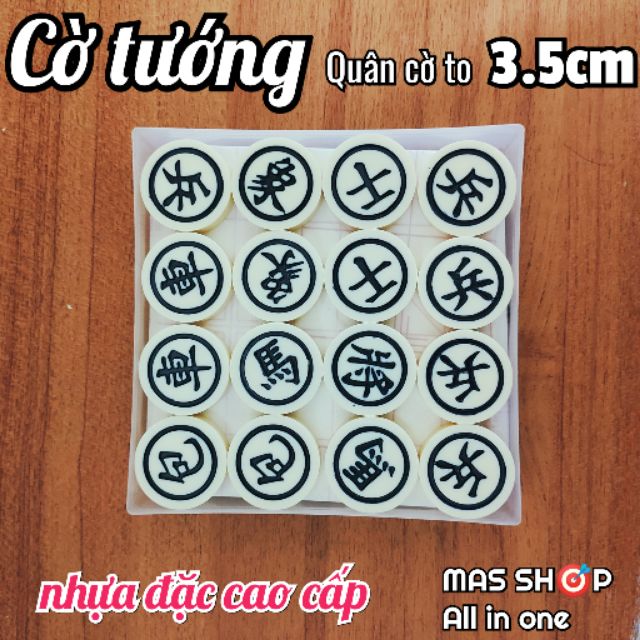 Cờ tướng nhựa đặc cao cấp 3.5cm