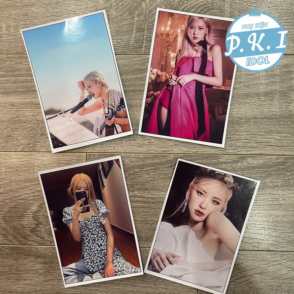 Bộ Sản Phẩm Rose Blackpink Combo Poster Và Card Cứng – QUÀ TẶNG KPOP
