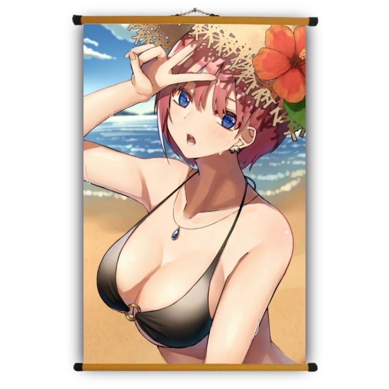 Poster Vải Nakano Ichika Anime GoToubun no Hanayome