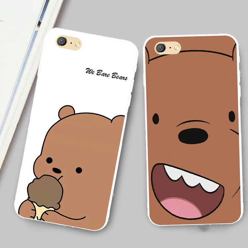 Ốp oppo - Ốp lưng chống sốc OPPO A33 A71 A77 R7S R9S R11 R11S R15 F3 Pro Plus We Bare Bears Silicone Case