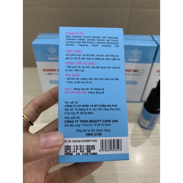 Serum Mụn Kismet BC 10ml - Đánh bay mụn, trắng da, ngừa thâm hiệu quả | BigBuy360 - bigbuy360.vn