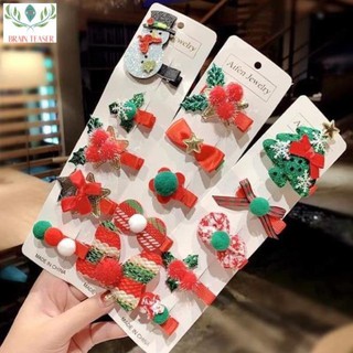 HOT_ VỈ SÉT 5 KẸP TÓC NOEL CHO BÉ