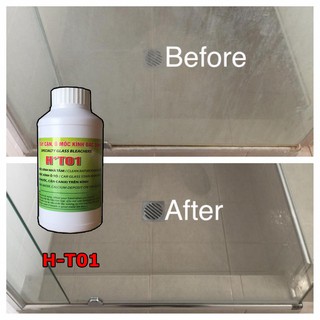 [ FOLLOW SHOP ] NƯỚC TẨY Ố MỐC KÍNH H+T01( Kính Ô Tô, Tẩy Cặn Canxi Trên Kính)500ml.