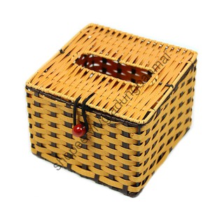 Hộp đựng giấy ăn vuông giả mây