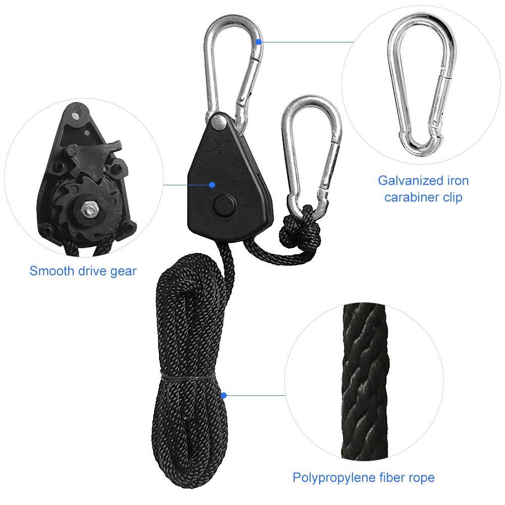 LEISURE Set 1 / 2 / 4 Dây Ròng Rọc Chuyên Dụng Cho Thuyền Kayak