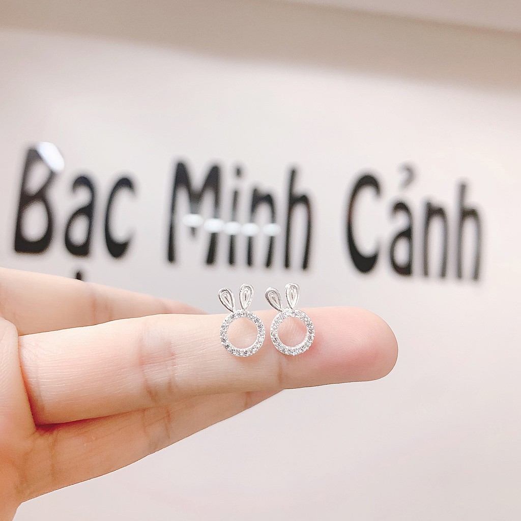 Hoa Tai Bạc Hình Con Thỏ - Minh Canh Jewelry