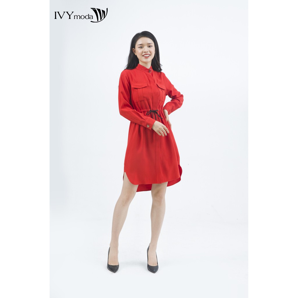 [NHẬP WABRTL5 GIẢM 10% TỐI ĐA 50K ĐH 250K ]Đầm nữ rút eo thiết kế IVY moda MS 78B7677