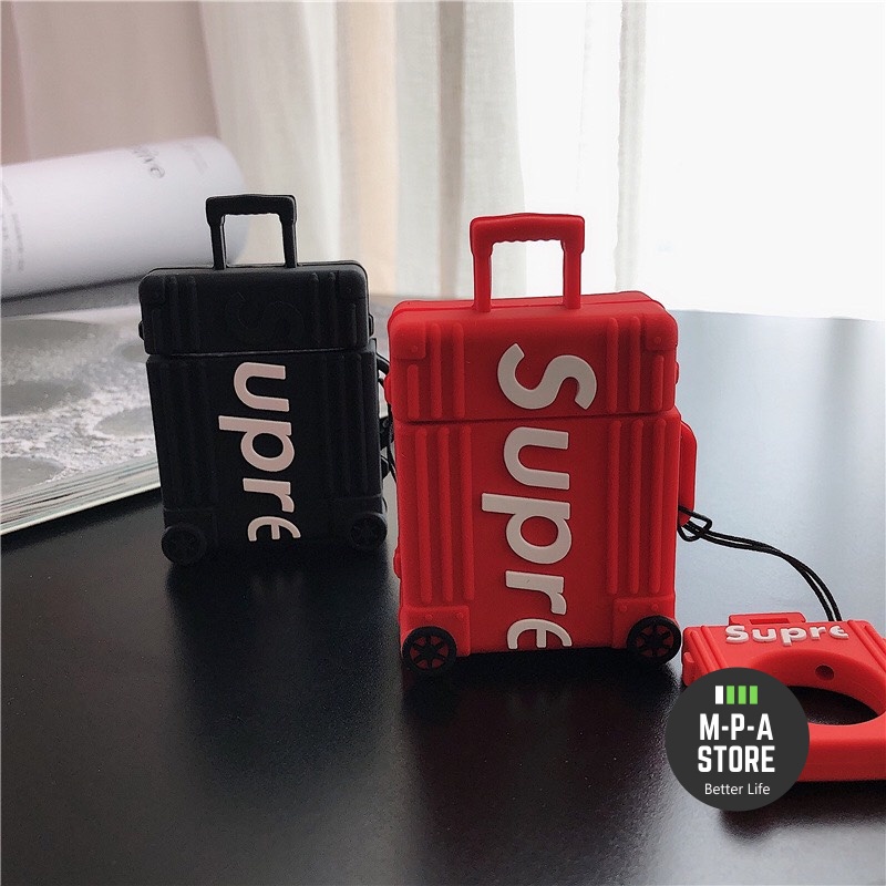 Case, vỏ, bao đựng ai nghe airpod 1 2 Pro nhựa dẻo chống va đập hình SUPRE