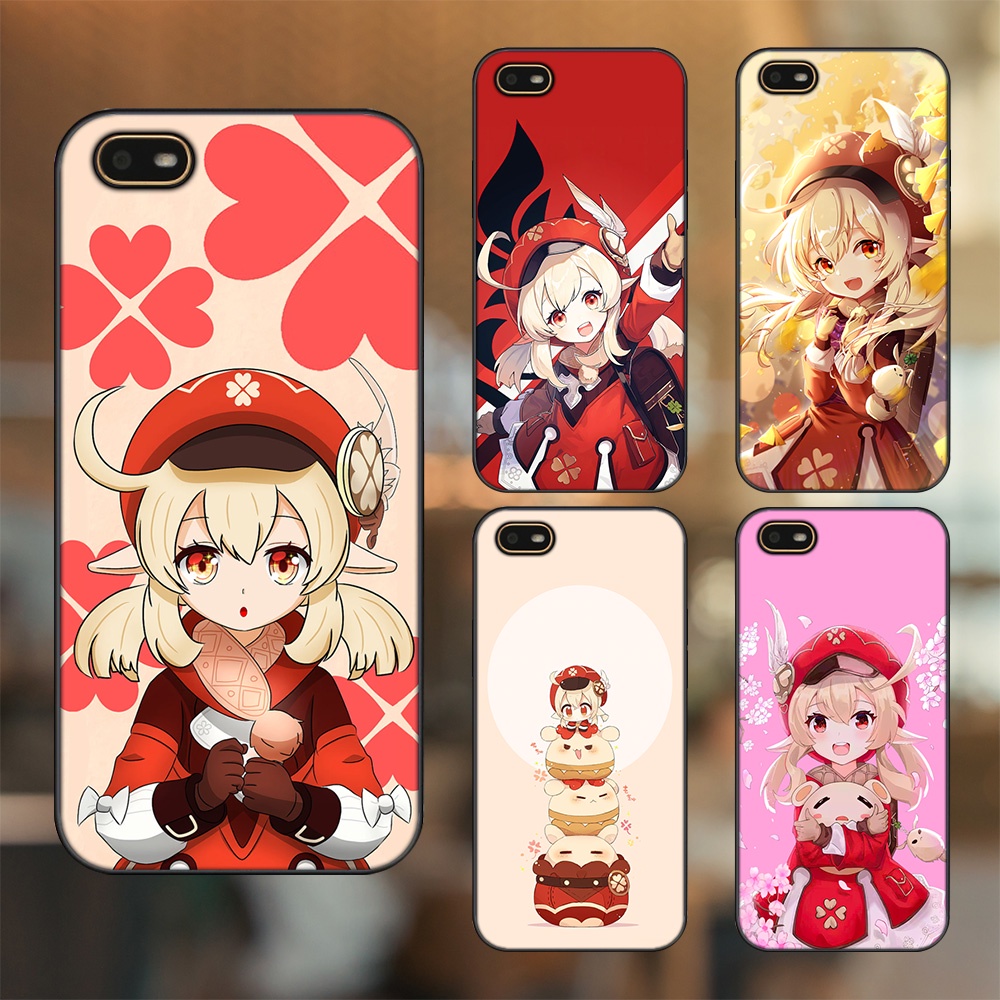Ốp lưng Oppo A1K viền đen in hình Klee Genshin Impact