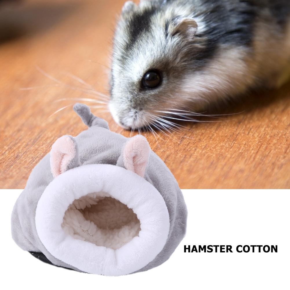 Ổ giường lông mềm mại giữ ấm cho thú cưng hamster/cún/mèo con