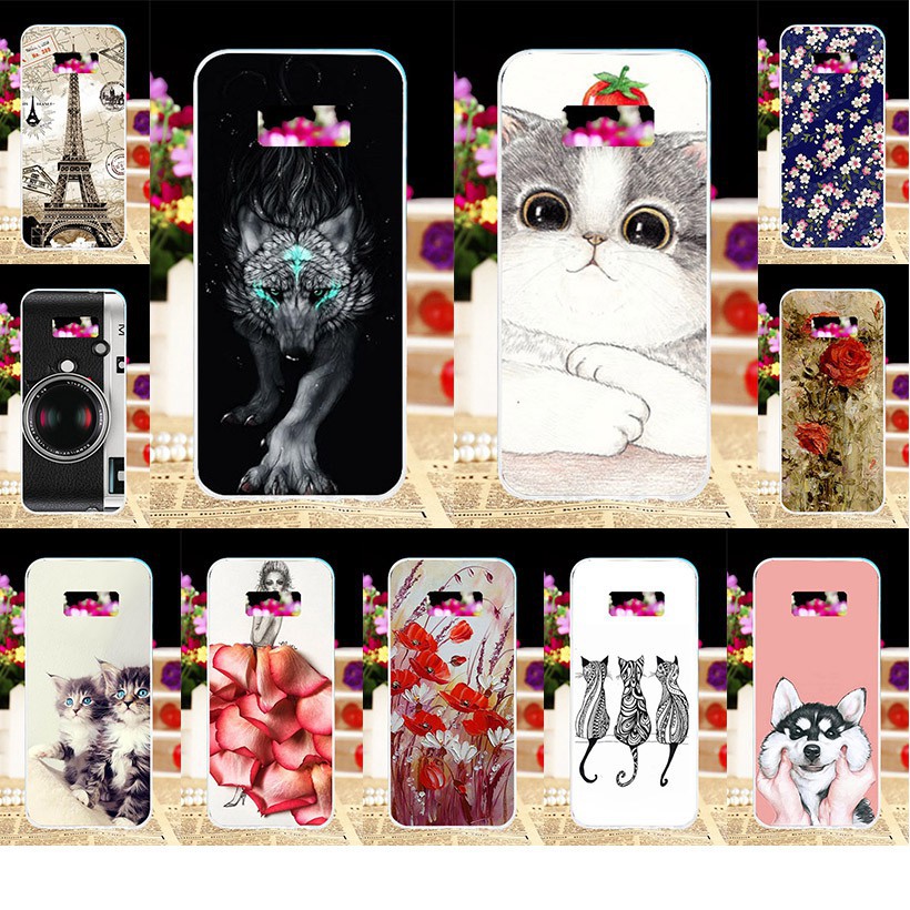 Ốp điện thoại silicone mẫu mã đa dạng đẹp mắt dành cho Samsung Galaxy S8 Plus | BigBuy360 - bigbuy360.vn