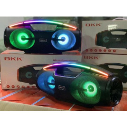 Loa Bluetooth kèm mic karaoke BKK - B100 - Led RGB bảo hành 6 tháng