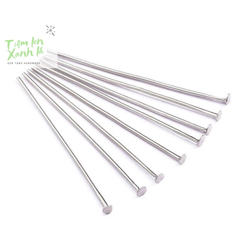 Set 50 ghim đầu phẳng dùng làm đồ trang sức DIY