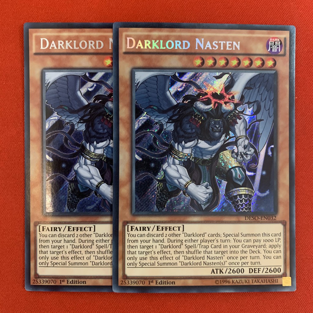 [CỰC PHẨM][Thẻ Bài Yugioh Chính Hãng] Combo Các Thẻ Bài Darklord Tiếng Anh - Thiên Thần Sa Ngã!!!