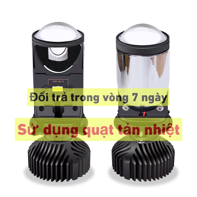 Đèn pha bi cầu mini Y6 Đèn bi cầu gắn xe máy