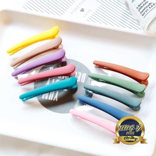 Kẹp Tóc Bấm Mỏ Vịt Màu Pastel Hàn Quốc 7.5CM
