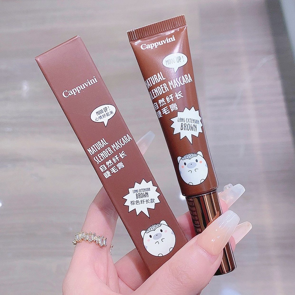 Mascara Đen / Nâu Kháng Nước Lâu Trôi Chống Mồ Hôi Đầu Cọ Nhỏ Tự Nhiên Không Dễ Phai Màu
