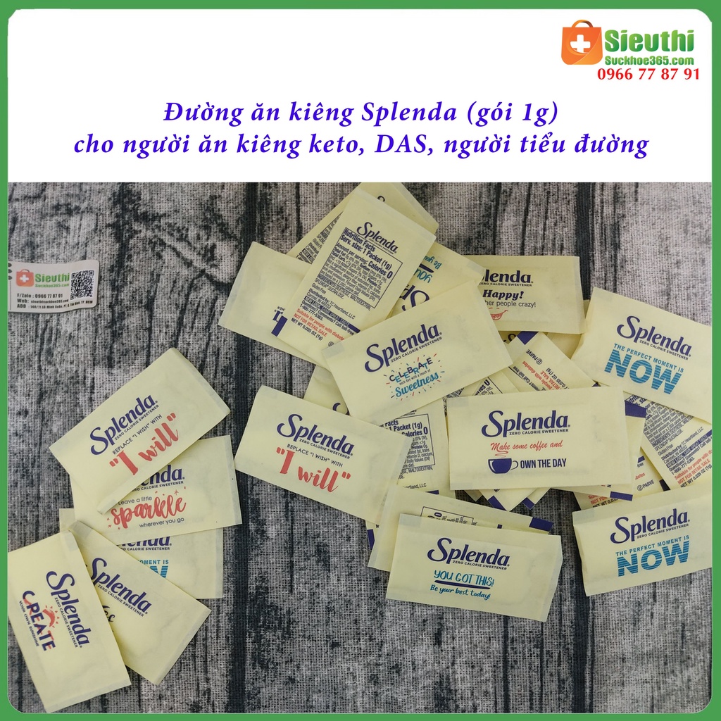Đường Splenda dành cho người tiểu đường, ăn kiêng Siêu Thị Sức Khoẻ 365