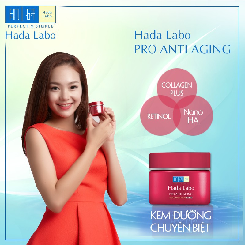 [Mã FMCGMALL -8% đơn 250K] Kem dưỡng chuyên biệt chống lão hóa Hada Labo Pro Anti Aging Cream 50g | BigBuy360 - bigbuy360.vn
