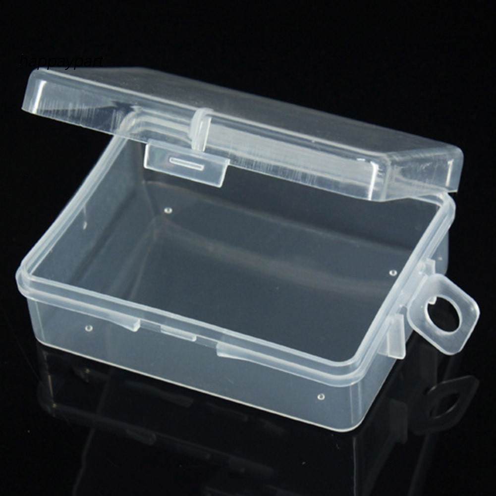 ❂RXJJ❂1Pc Clear Plastic Transparent Storage Box Debris Collect Container Case with Lid