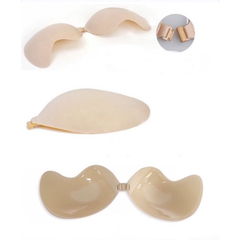 Áo bra dán silicone - Áo ngực tạo khe mặc váy cưới hoặc đầm hở lưng hình xoài