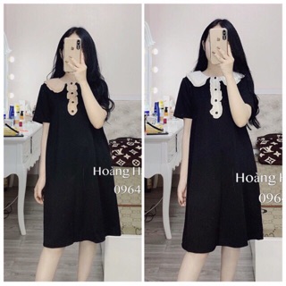 {Sale sốc} Đầm suông cổ sen bèo cho nữ