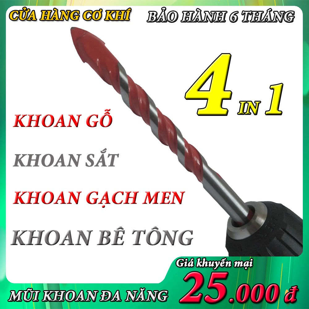 Mũi khoan đa năng, mũi khoan gạch men, khoan sắt, khoan bê tông Kapusi công nghệ Nhật Bản