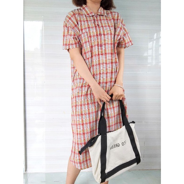 Đầm Sơ Mi Suông Hàn Quốc