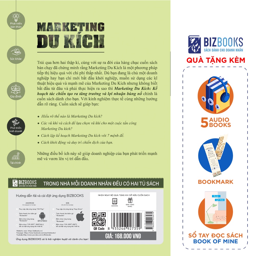 Sách - Marketing Du Kích: Kế Hoạch Tác Chiến Tạo Ra Tăng Trưởng Và Lợi Nhuận Bùng Nổ